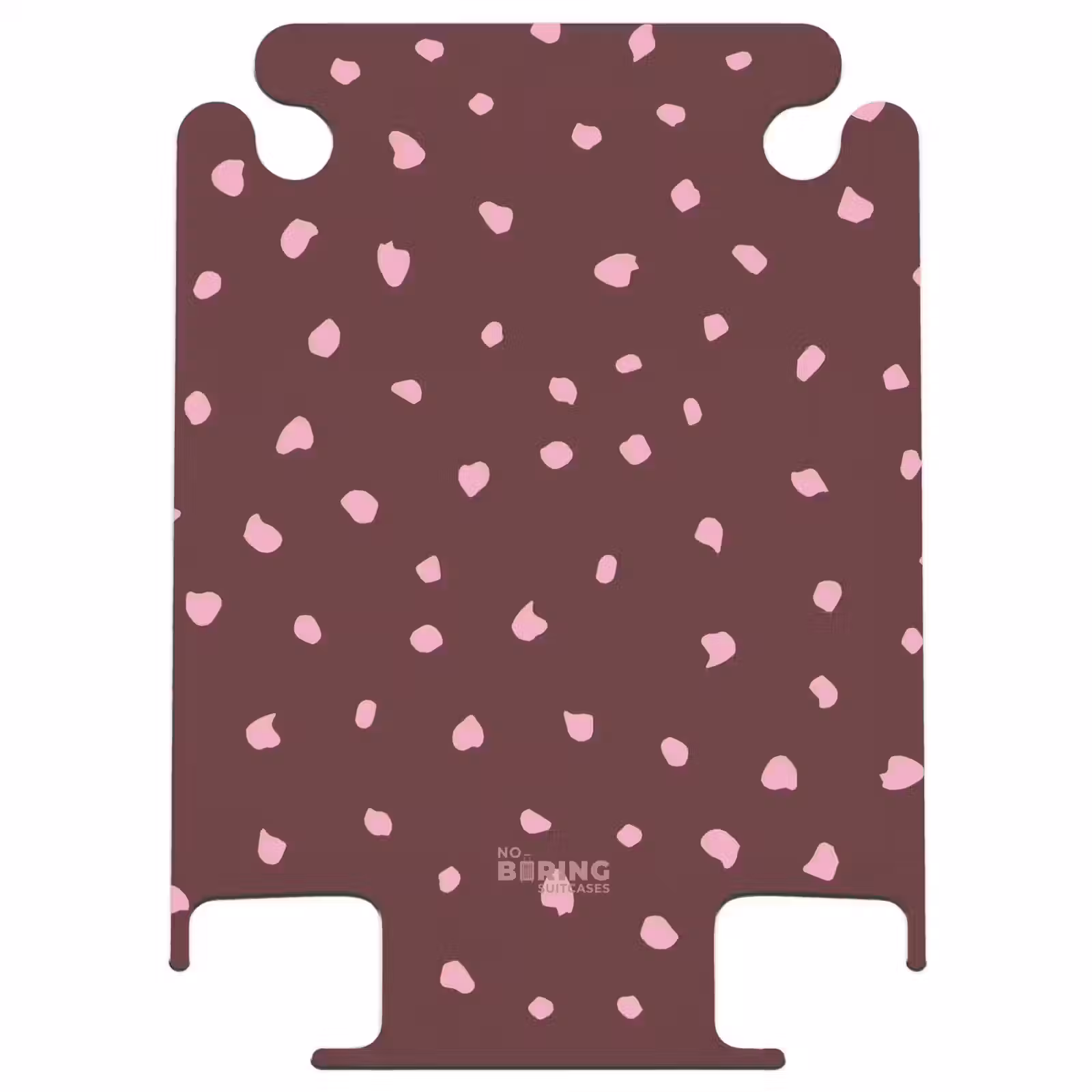 CaseSwap™ - Pink spots on bordeaux colored background — 1