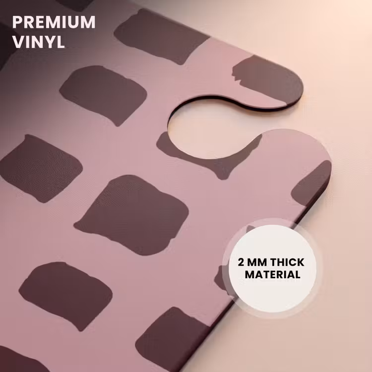 CaseSwap - Dark brown block shapes on old pink background — 6