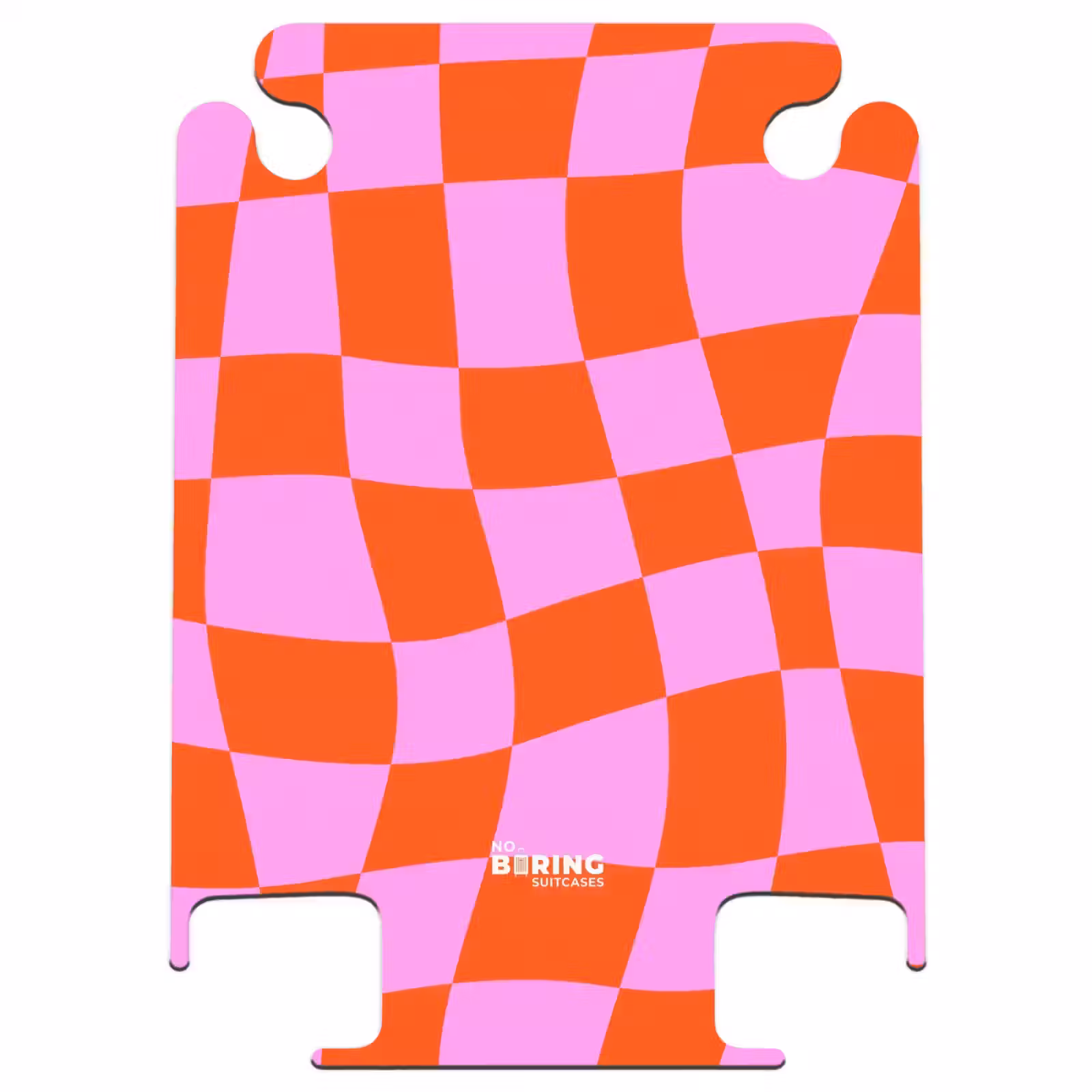 CaseSwap - Wavy checkerboard pattern in red and pink — 1