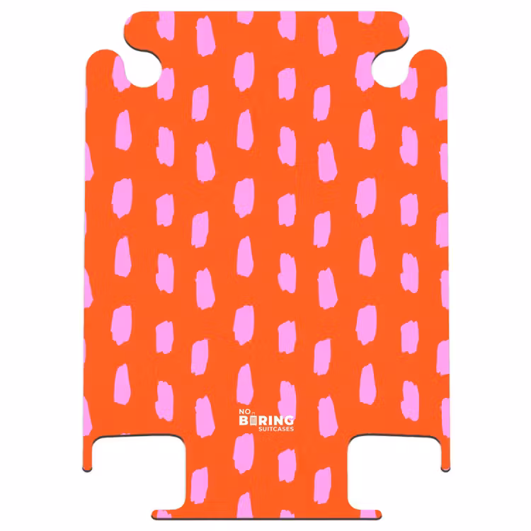 CaseSwap™ - Spot pattern in pink on bright red background — 1