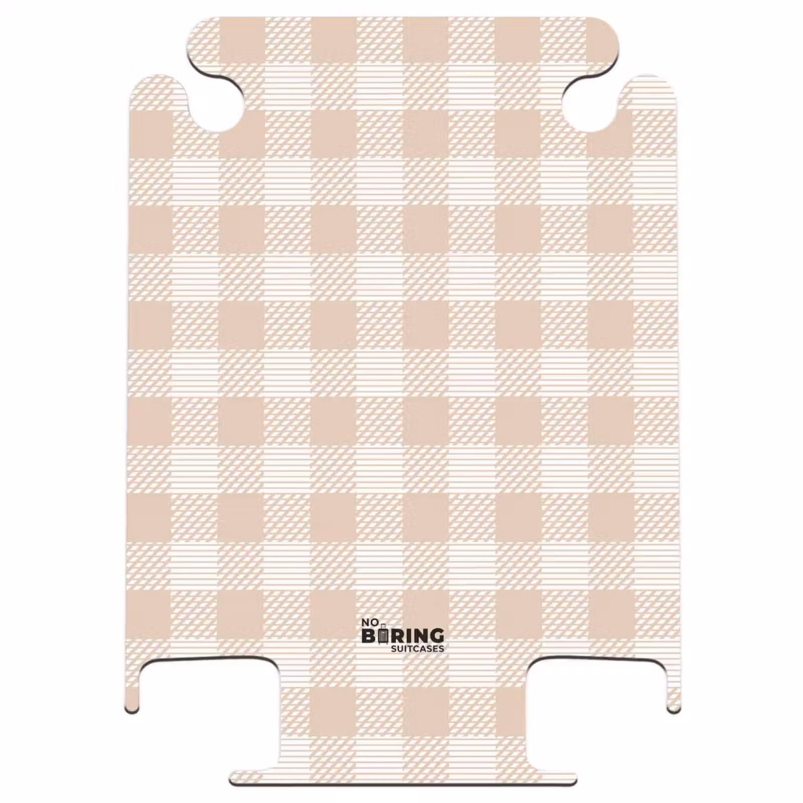 CaseSwap™ - Checkered pattern in beige and cream with textured accents — 1