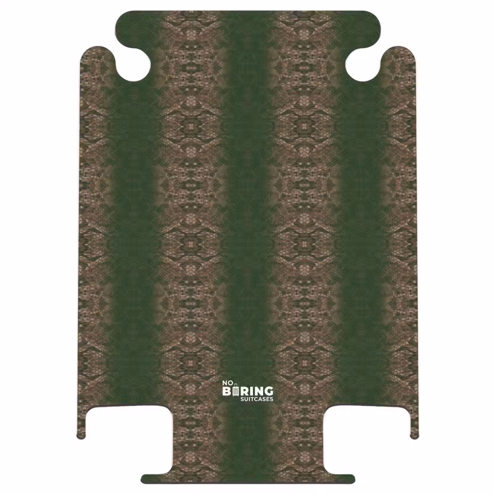 CaseSwap™ - Dark brown snakeskin with symmetrical scale structure — 1
