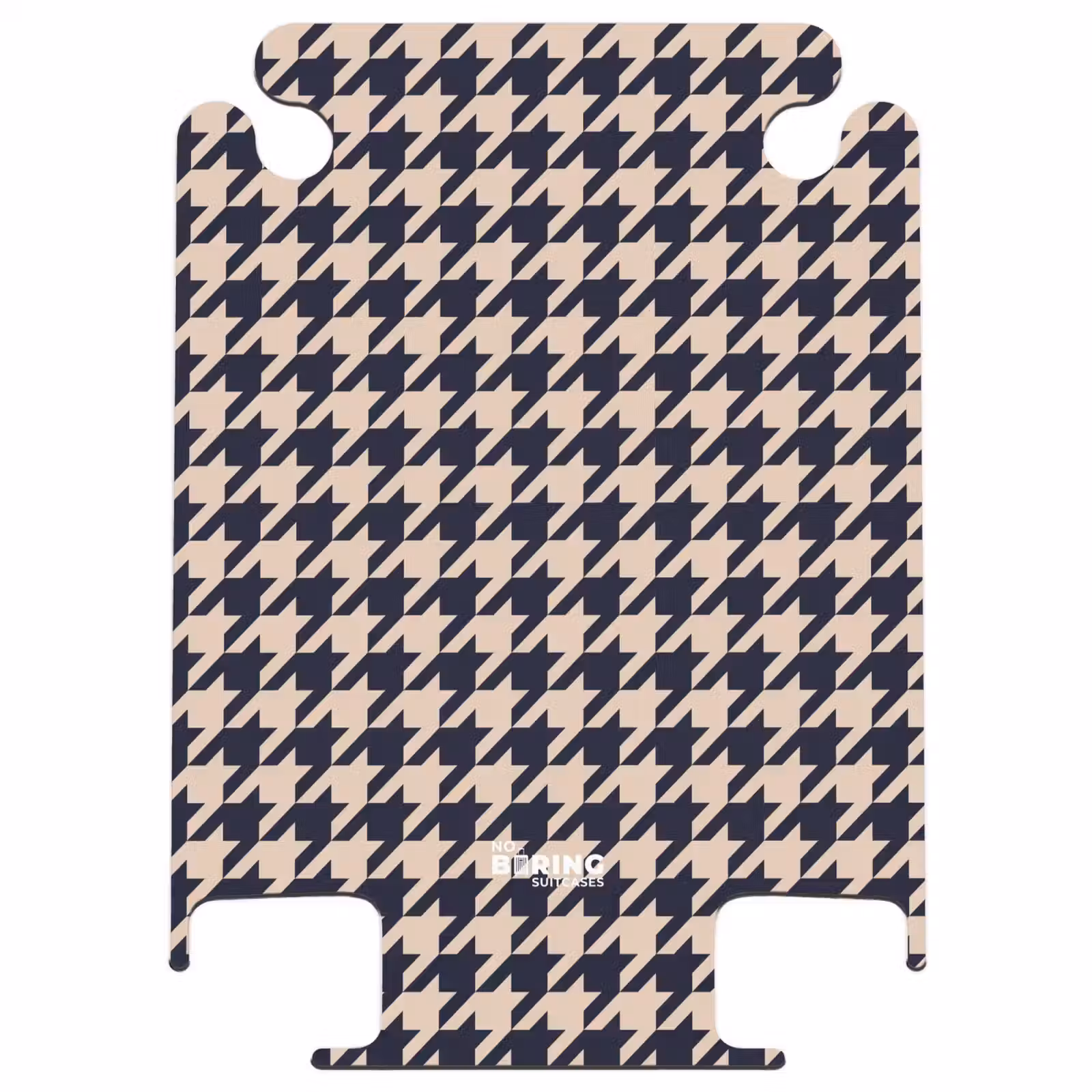 CaseSwap™ - Pied-de-poule pattern in beige and dark blue — 1