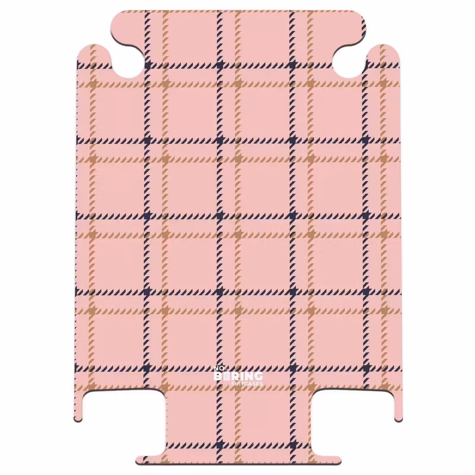 CaseSwap - Pink plaid texture with brown and black accents — 1