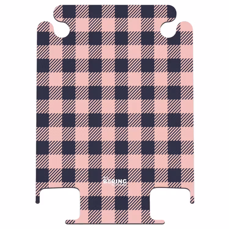 CaseSwap - Checkered checkerboard pattern in pink and black — 1