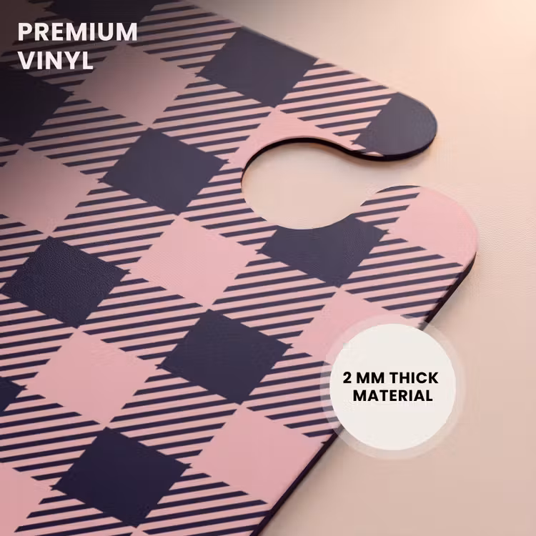CaseSwap - Checkered checkerboard pattern in pink and black — 6