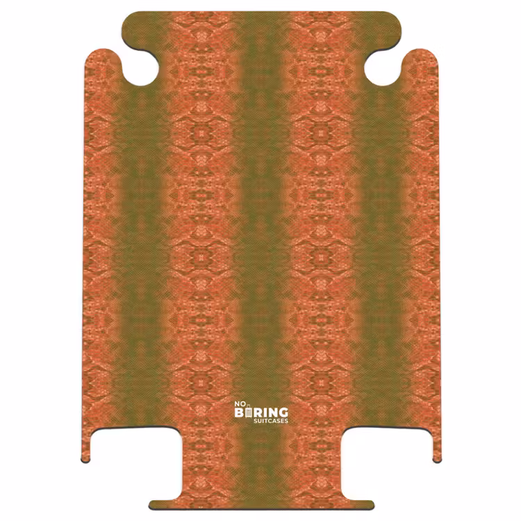 CaseSwap™ - Coral red snakeskin with symmetrical scale structure — 1