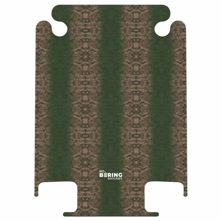 CaseSwap™ - Dark brown snakeskin with symmetrical scale structure — 1
