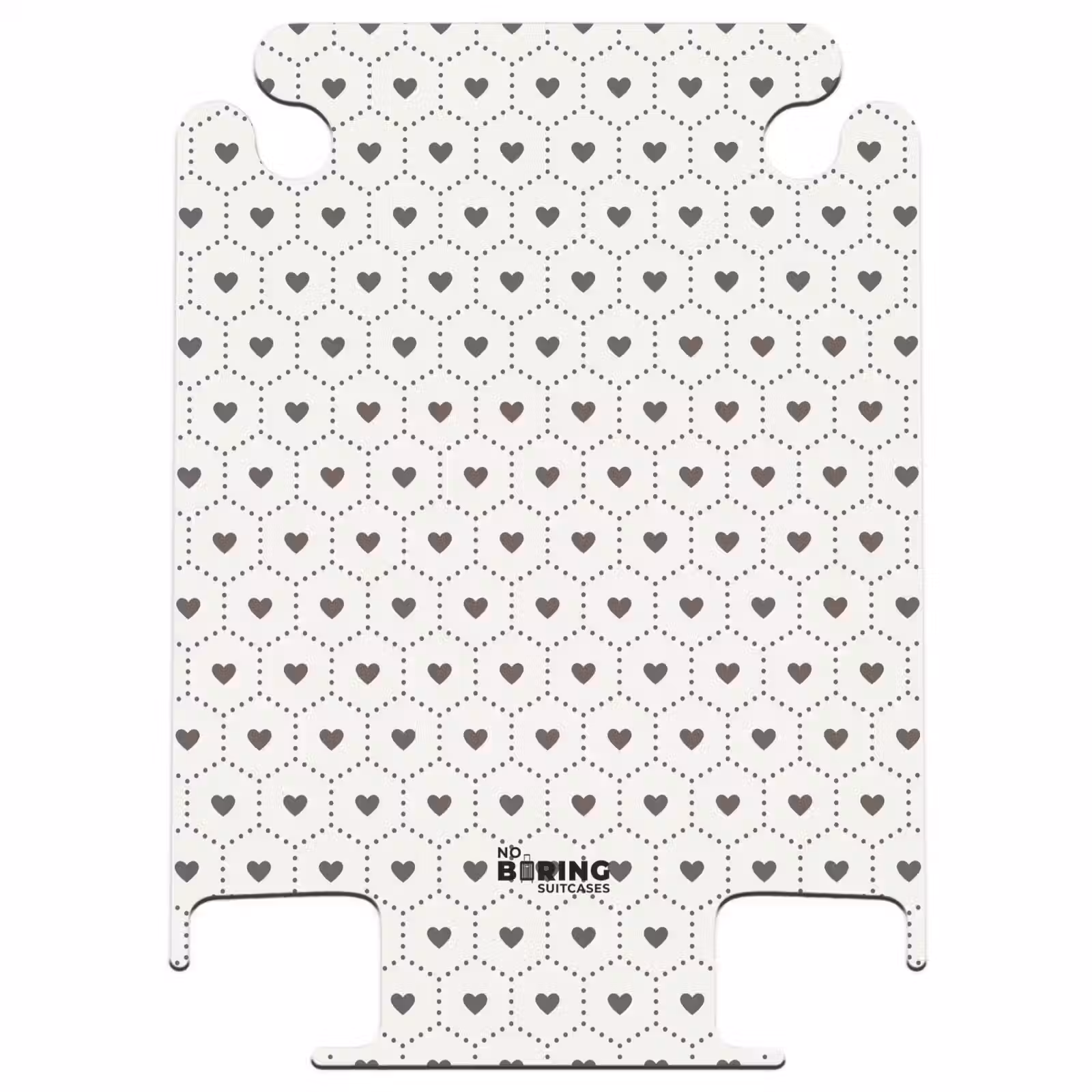 CaseSwap™ - Cream background with brown hearts — 1