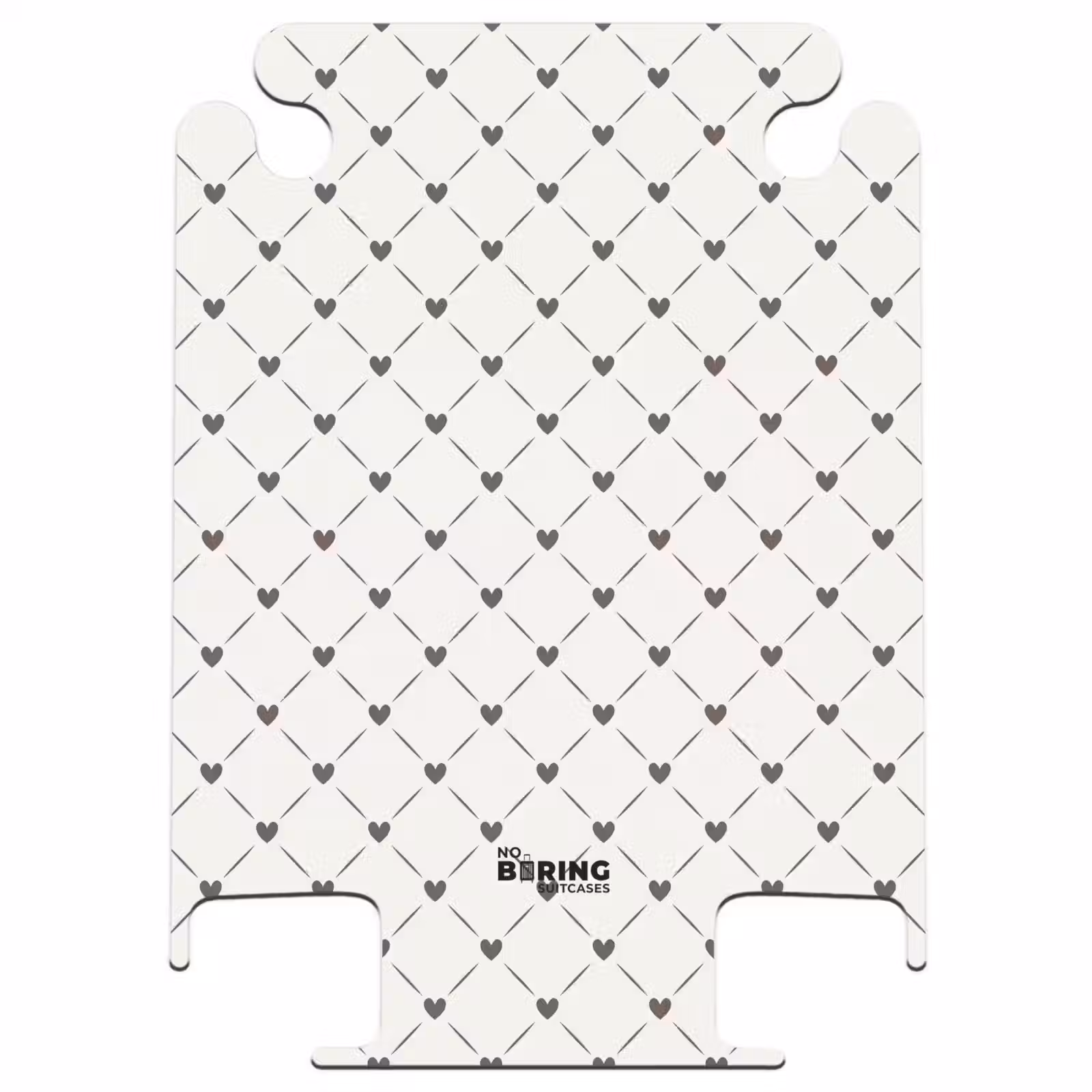 CaseSwap™ - Cream background with brown hearts — 1