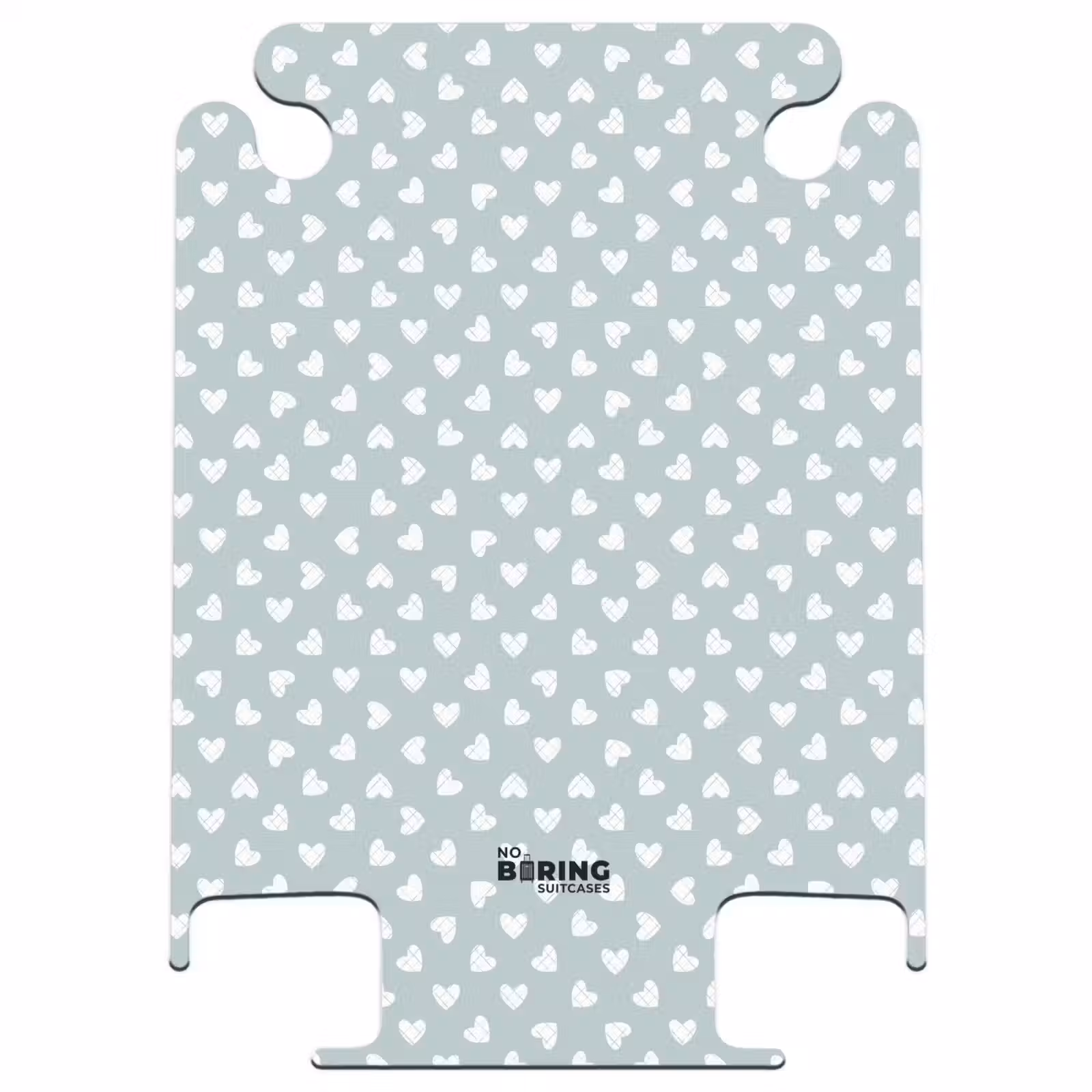 CaseSwap™ - Gray-green background with white hearts — 1