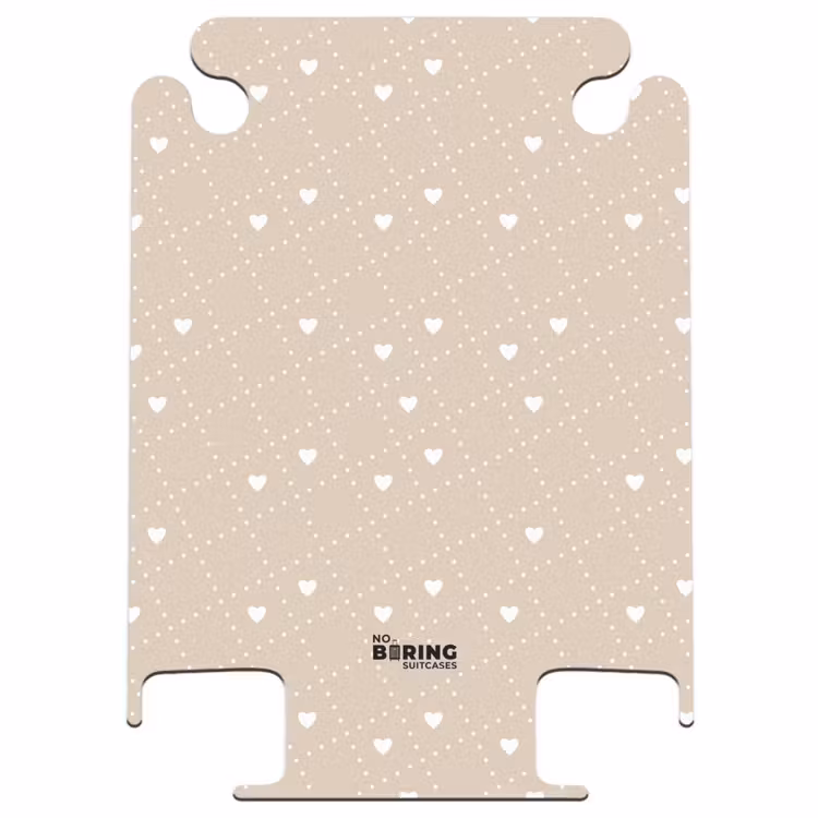 CaseSwap™ - Beige background with white hearts — 1