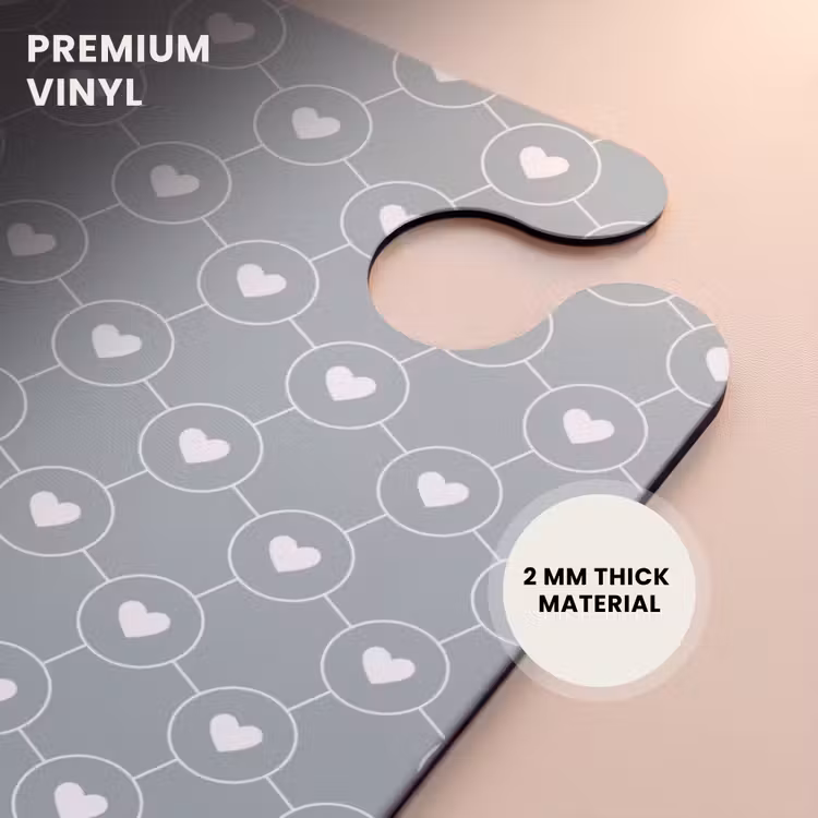 CaseSwap - Gray-green background with white hearts — 6