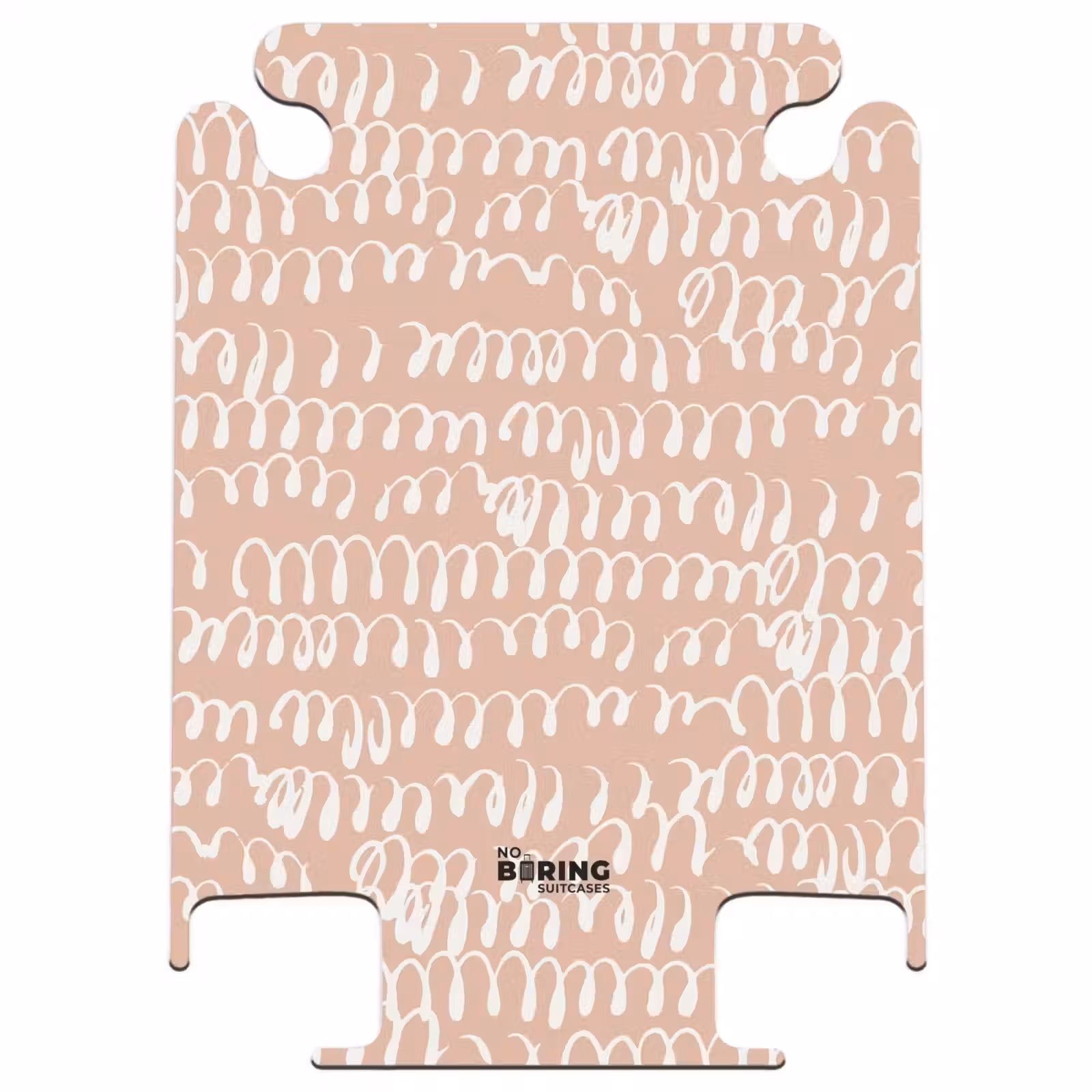 CaseSwap™ - Wavy white loop lines on terracotta background — 1