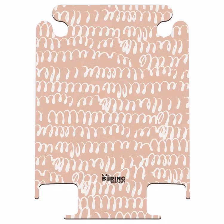 CaseSwap™ - Wavy white loop lines on terracotta background — 1
