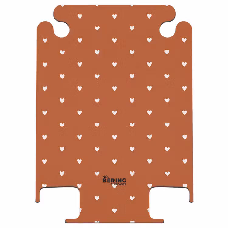 CaseSwap™ - White hearts on terracotta — 1