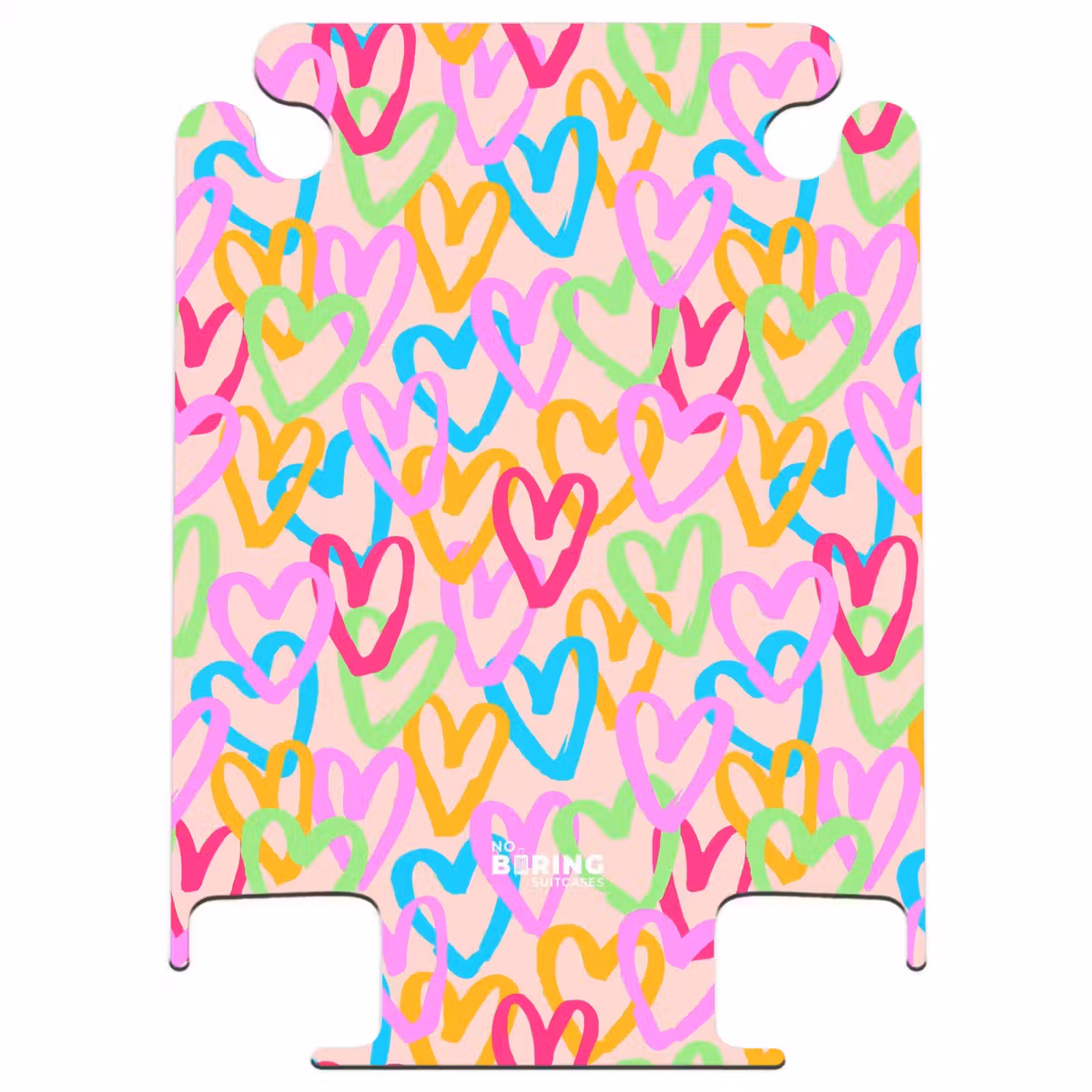 CaseSwap™ - Colorful heart pattern on pastel pink — 1