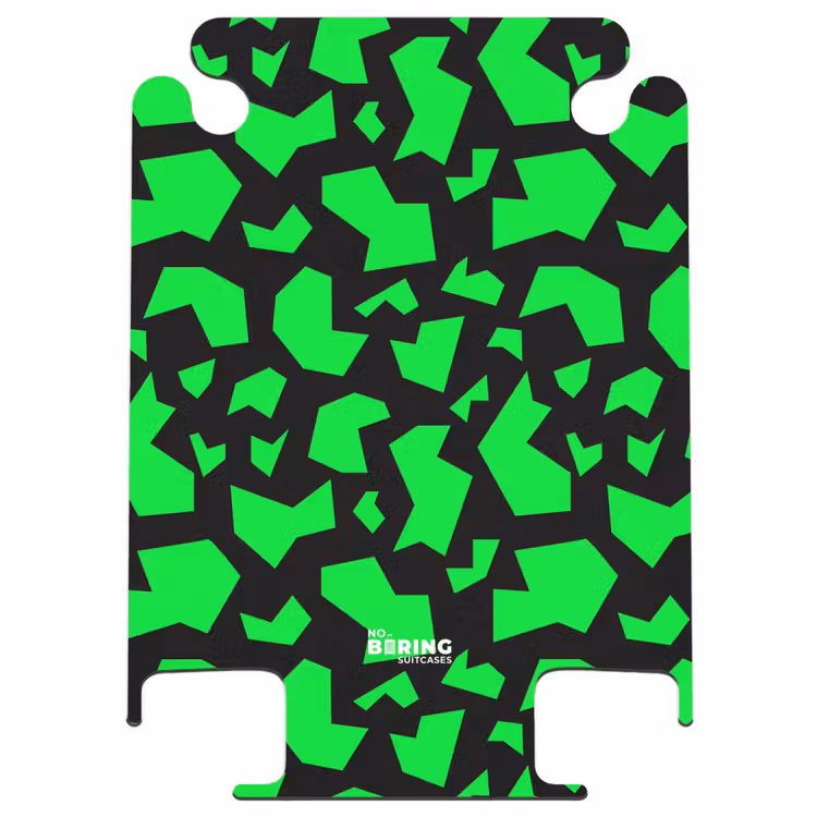 CaseSwap - Green fragments on black — 1