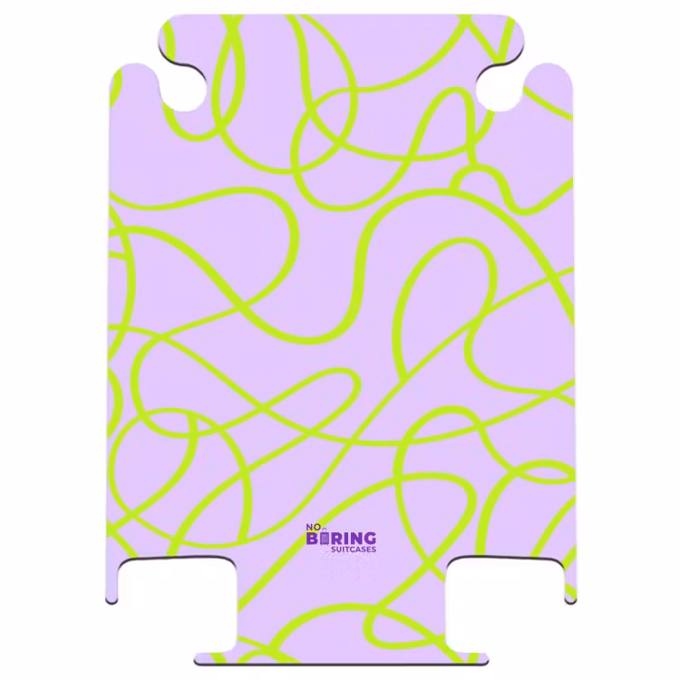 CaseSwap™ - Lime green lines on lilac — 1