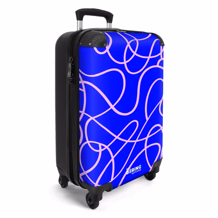 CaseSwap - Pink lines on cobalt blue — 2