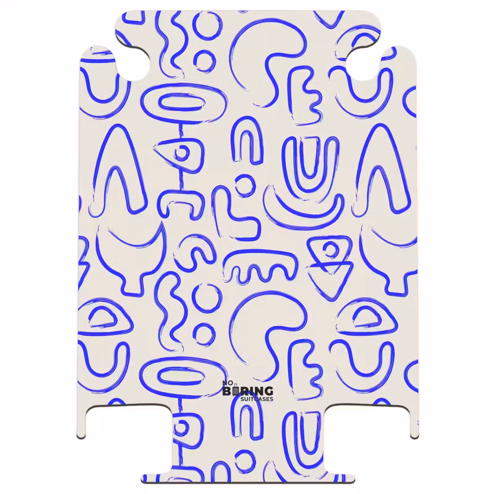 CaseSwap™ - Blue abstract shapes on beige — 1
