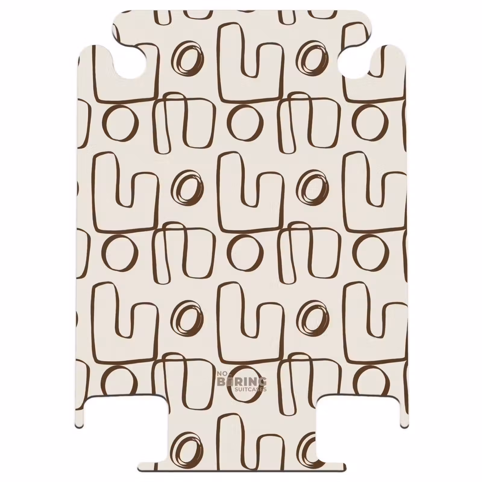 CaseSwap - Brown abstract lines on beige background — 1
