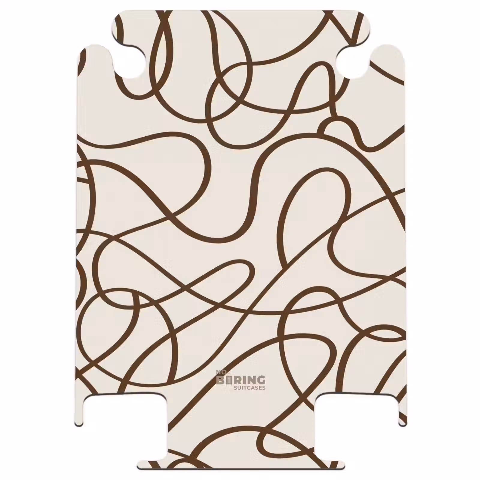 CaseSwap™ - Brown lines on beige background — 1