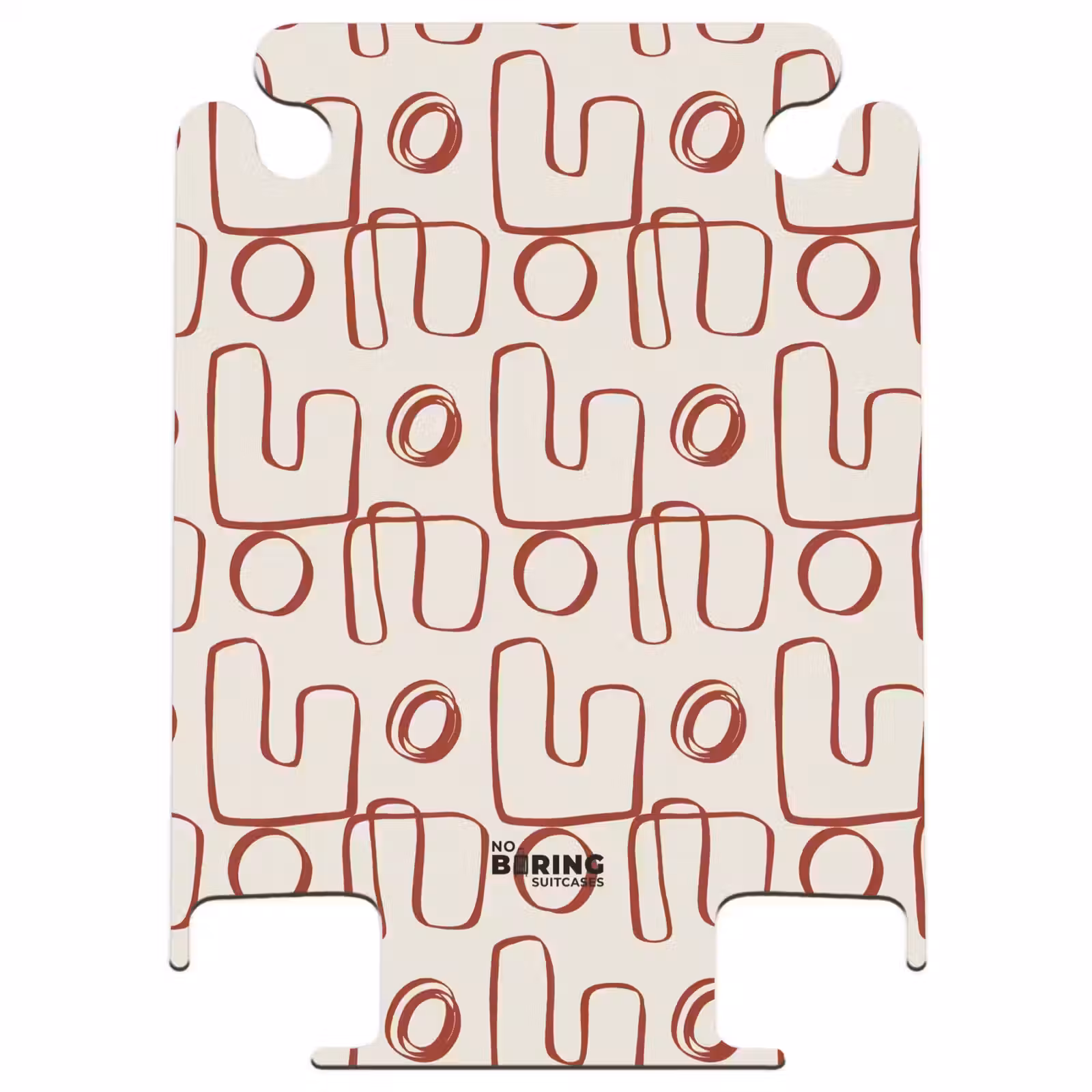CaseSwap™ - Dark red abstract lines on beige background — 1