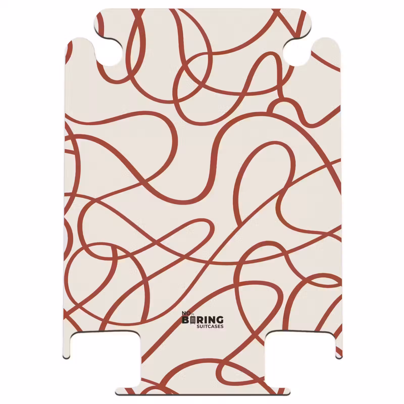 CaseSwap™ - Dark red lines on beige background — 1