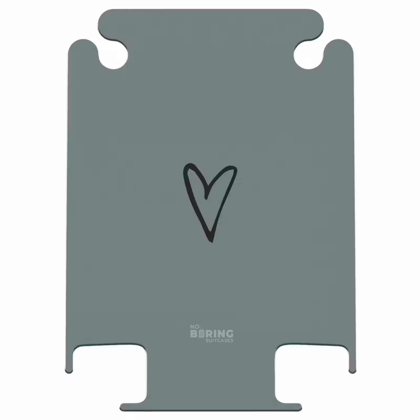 CaseSwap - Green background with black heart — 1