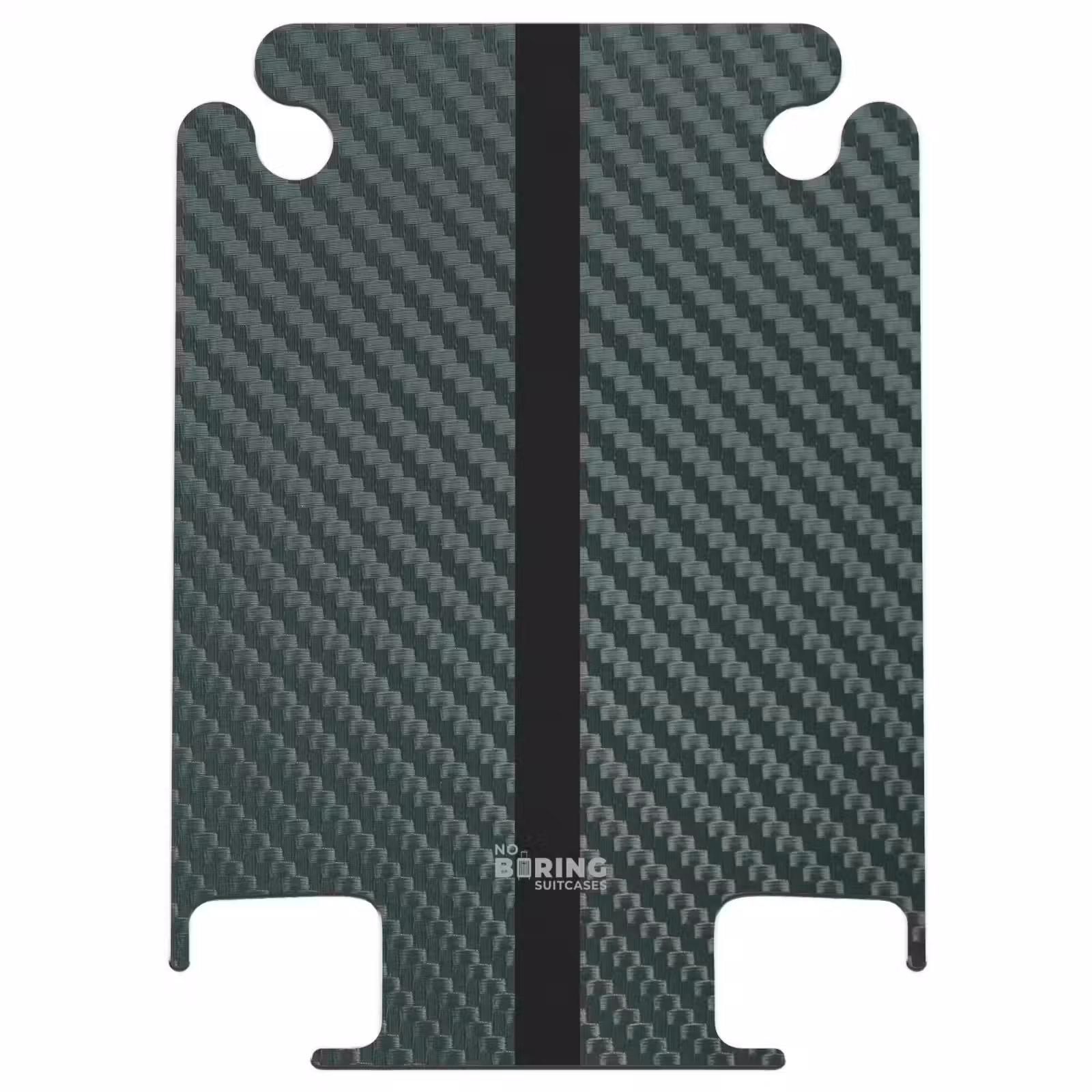 CaseSwap™ - Green carbon structure with black center stripe — 1