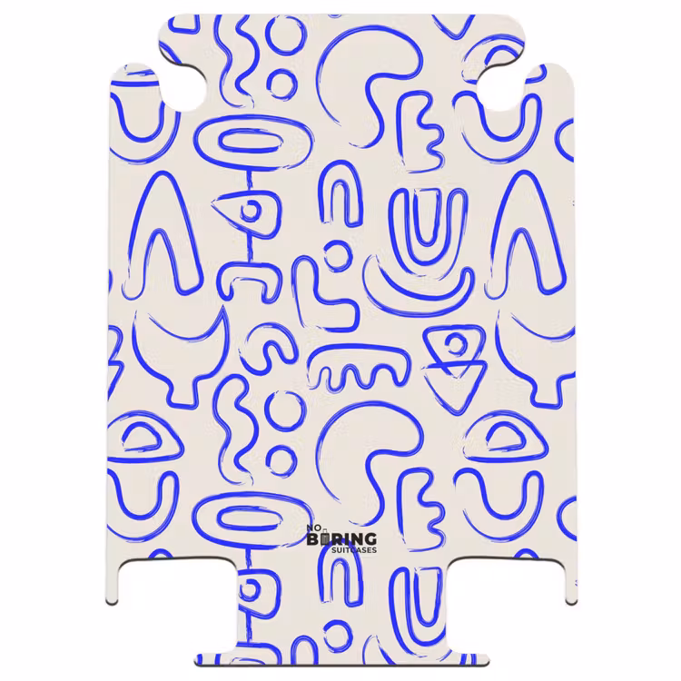 CaseSwap™ - Blue abstract shapes on beige — 1