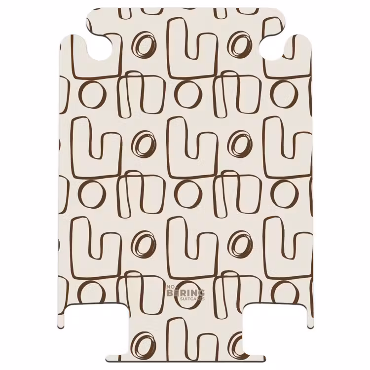 CaseSwap - Brown abstract lines on beige background — 1