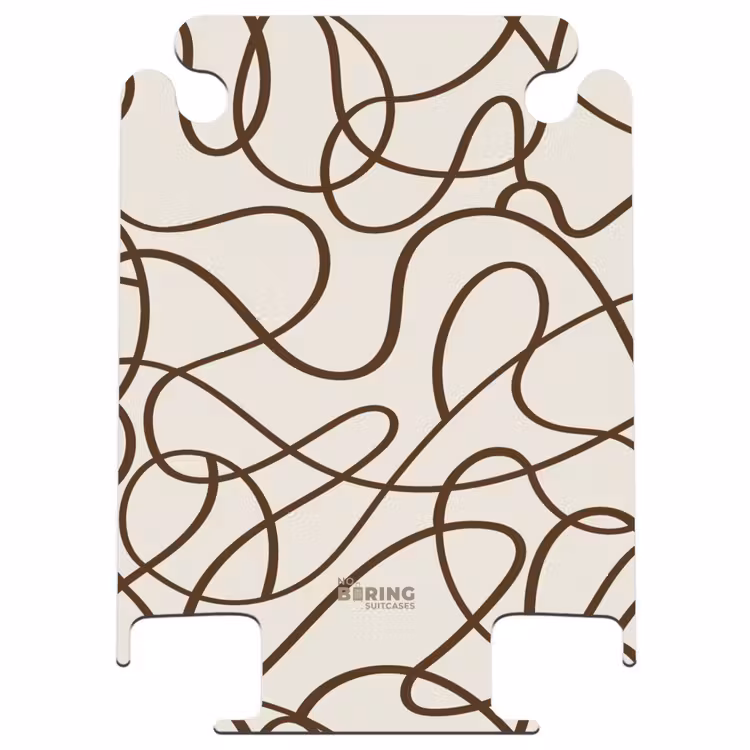 CaseSwap™ - Brown lines on beige background — 1