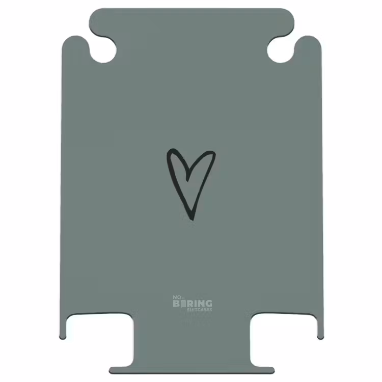 CaseSwap - Green background with black heart — 1