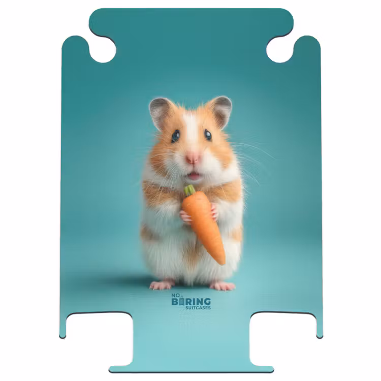 CaseSwap - Hamster with a carrot on a blue background — 1