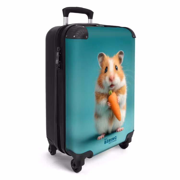 CaseSwap - Hamster with a carrot on a blue background — 2