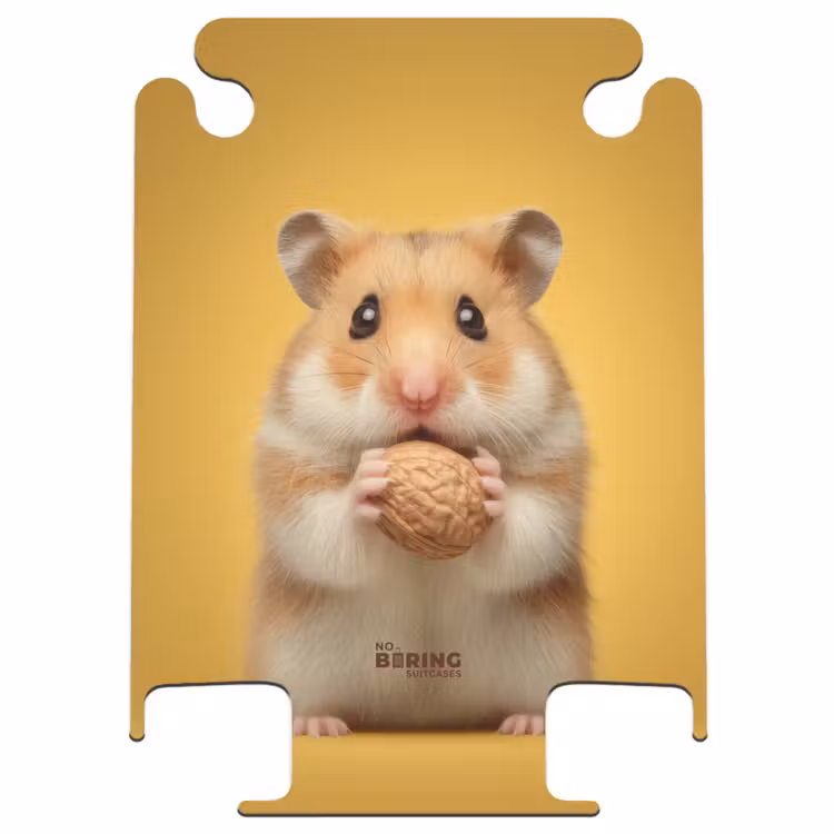 CaseSwap™ - Hamster with a nut on a yellow background — 1