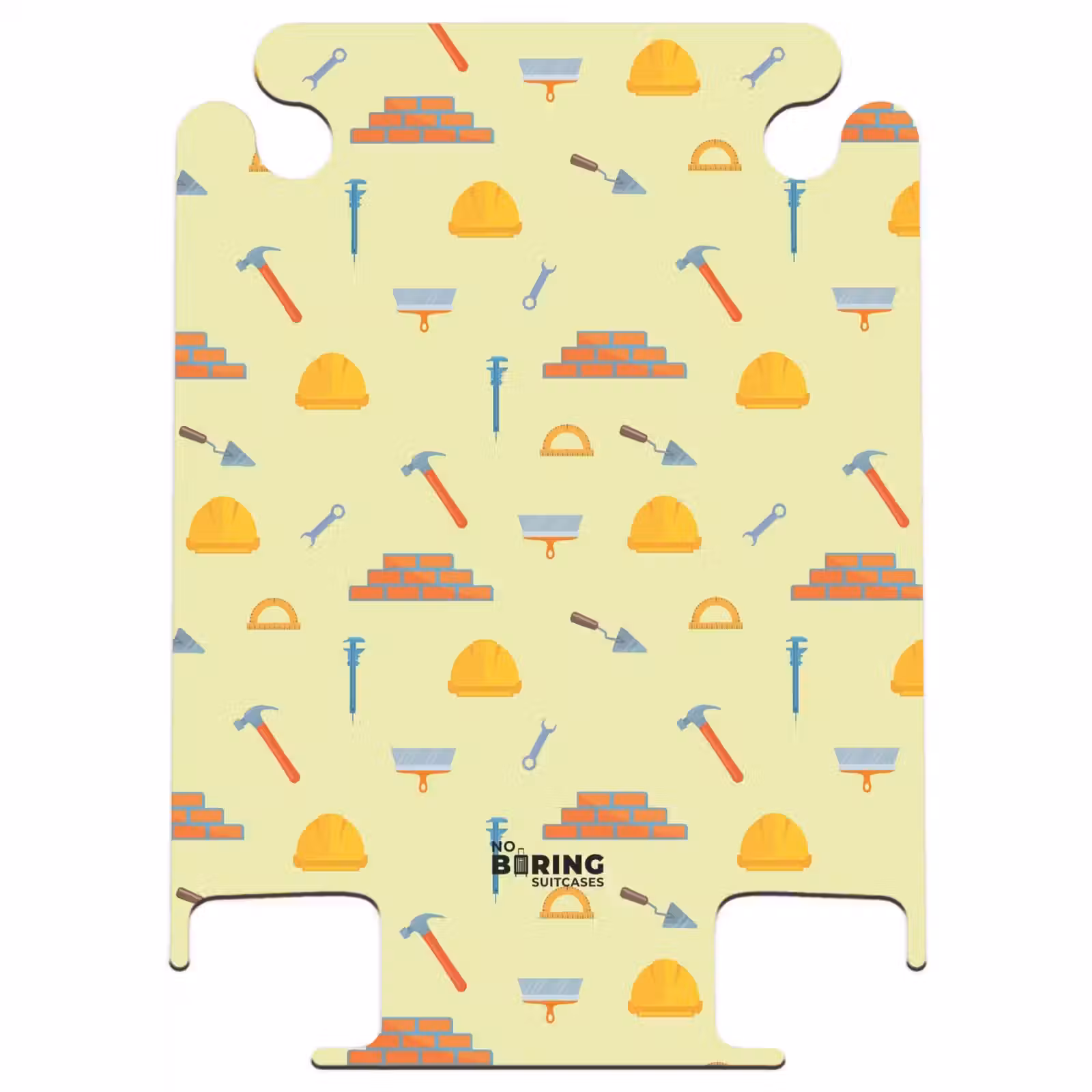 CaseSwap - Construction tool pattern on light yellow background — 1