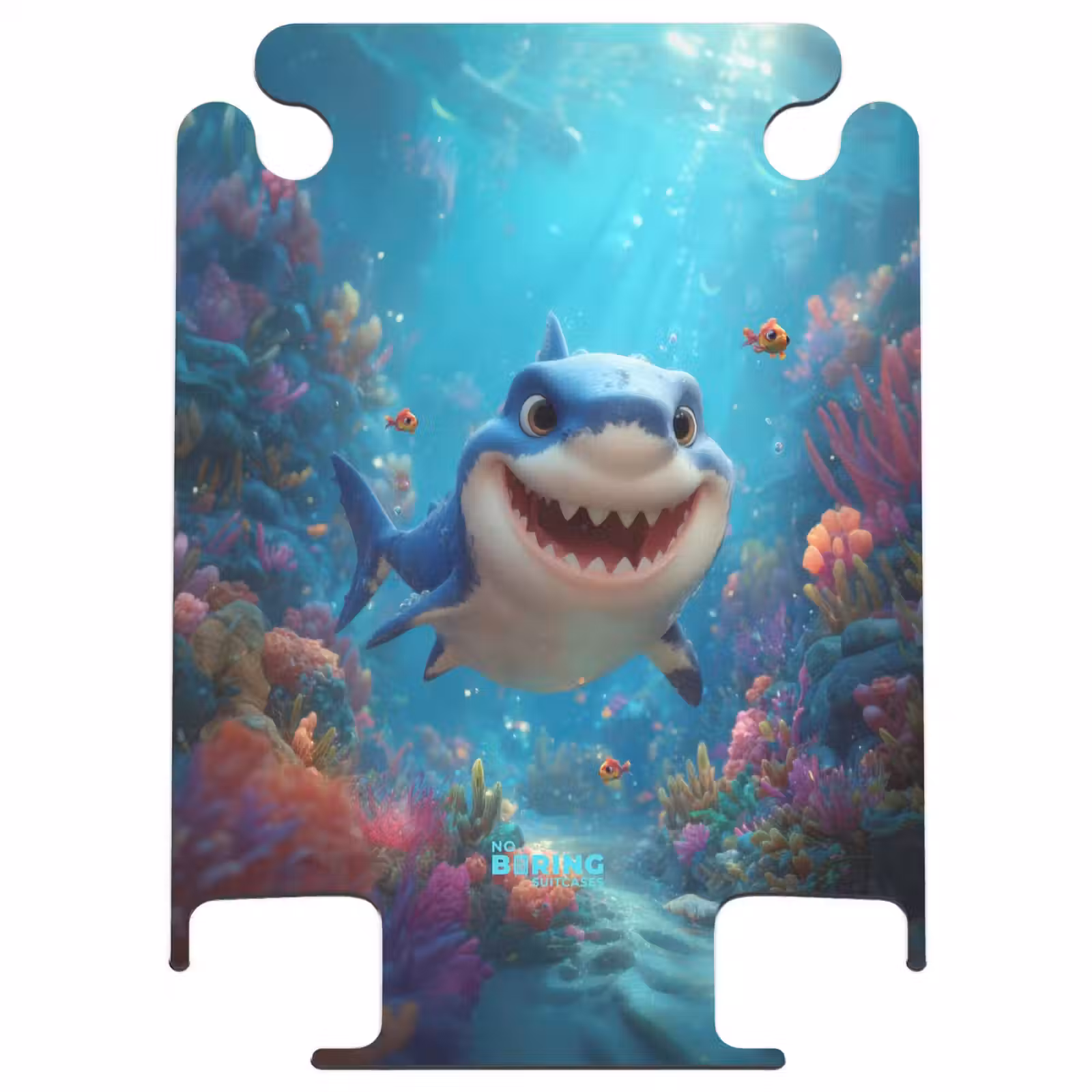 CaseSwap™ - Happy shark in colorful coral reef — 1