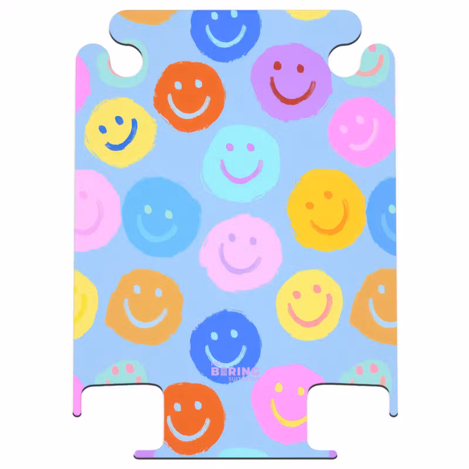 CaseSwap™ - Rainbow smiley faces on a blue background — 1