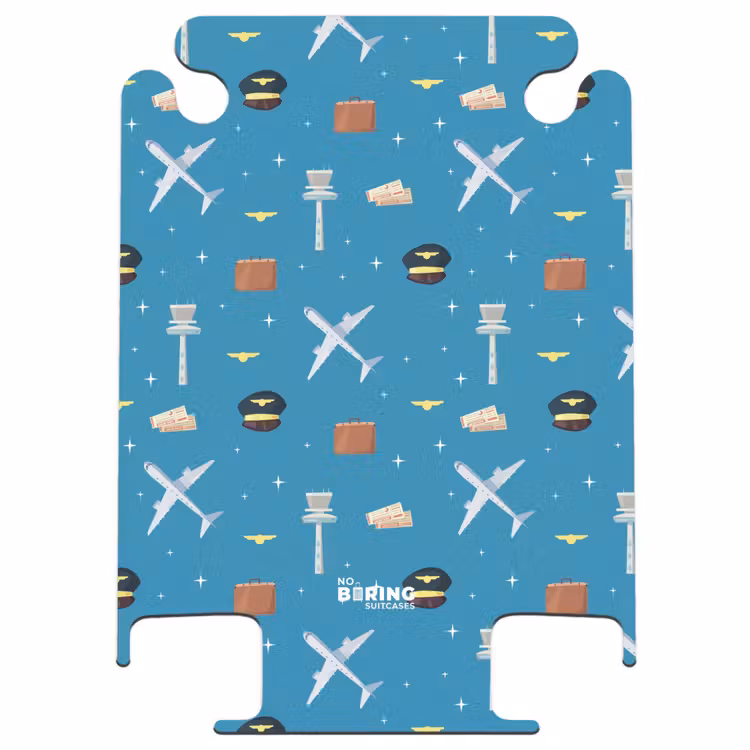 CaseSwap™ - Aviation theme with airplanes on blue background — 1