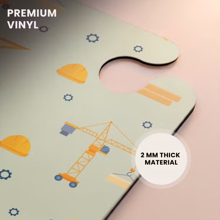 CaseSwap - Construction cranes and carpentry tools on mint green background — 6