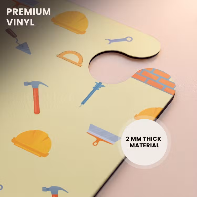 CaseSwap - Construction tool pattern on light yellow background — 6