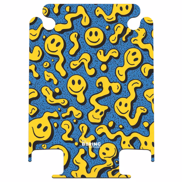 CaseSwap - Flowing smiley faces on a blue background — 1