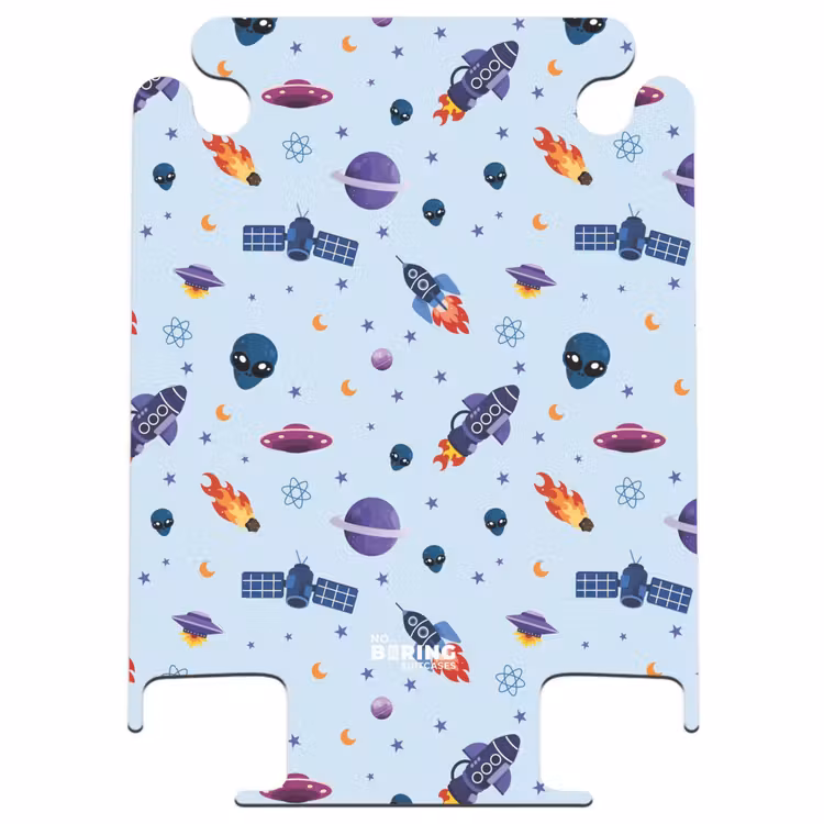 CaseSwap™ - Space and alien pattern on light blue — 1
