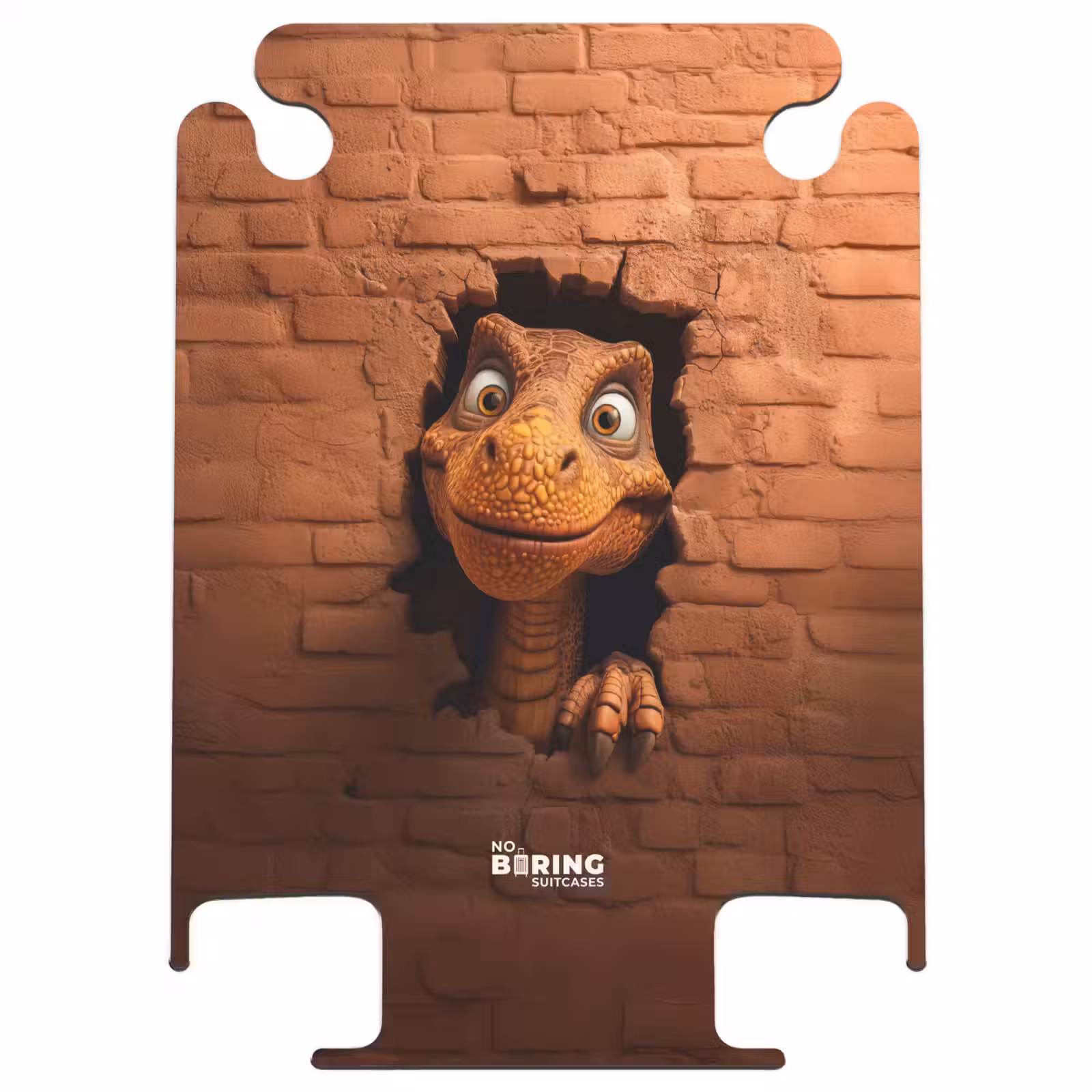 CaseSwap™ - Dino with wide smile in brick wall — 1