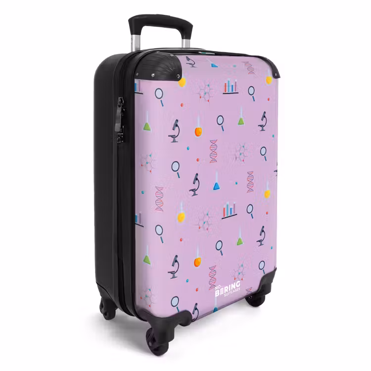 CaseSwap - Laboratory and science pattern on purple background — 2