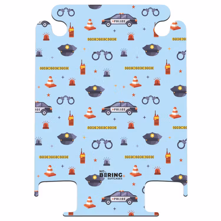 CaseSwap™ - Police and security pattern on light blue — 1