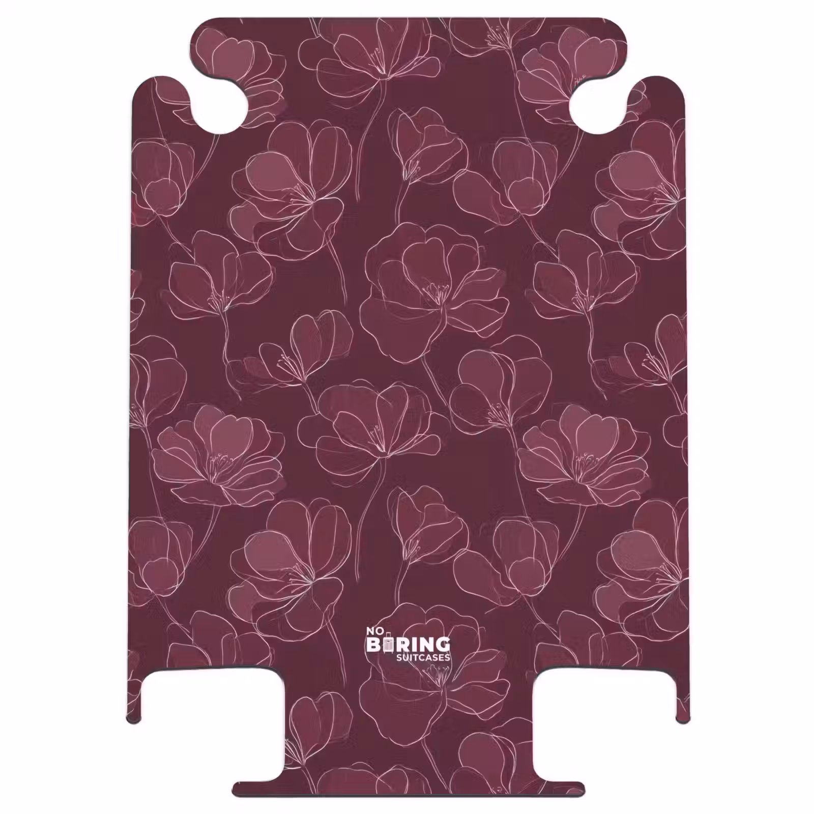 CaseSwap™ - Flowers - Pattern - Burgundy — 1